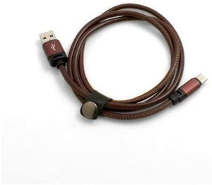 System-S USB 3.1 to USB 3.0 cable 100 cm imitation leather coating