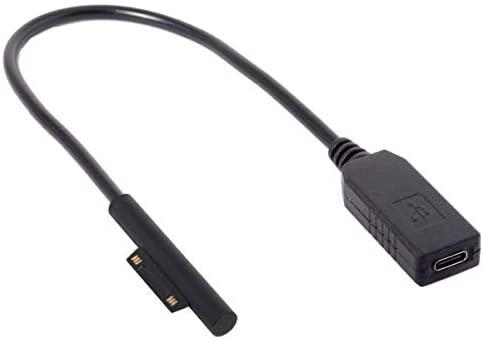 Cavo di ricarica System-S USB 3.1 tipo C per Microsoft Surface Pro 3 4 5 6 Book 12V-15V 150 cm