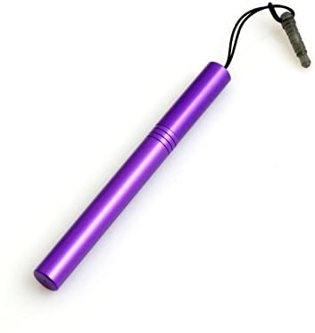 System-S Mini Stylus Touch Pen kapazitiver Bildschirm Eingabe Stift in Lila für Handy, Smartphone, Tablet PC