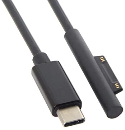 System-S USB 3.1 Typ C Kabel für Microsoft Surface Pro 3 4 5 6 Book 12V -15V 180cm