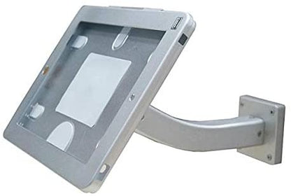 SYSTEM-S Wand Halterung mit Gebogenem Haltearm Abschließbar für iPad Pro 10.5" (2017) iPad Air 3 (2019) A2152 A2123 A2153 A2154 A1701 A1709