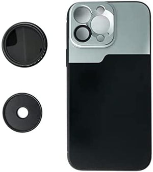 Filtro ND Vario 37 mm 2 a 4000 densità neutra con custodia per iPhone 14 Pro Max