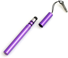 Lade das Bild in den Galerie-Viewer, System-S Mini Stylus Touch Pen kapazitiver Bildschirm Eingabe Stift in Lila für Handy, Smartphone, Tablet PC
