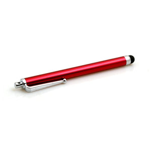 SYSTEM-S Stylus Touch Pen Red for Smartphone Tablet PC PDA