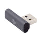 SYSTEM-S USB 3.1 Gen 2 Adapter Typ C Buchse zu 3.0 Typ A Stecker Winkel Kabel in Grau