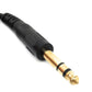 Cable de audio SYSTEM-S Conector AUX estéreo de 150 cm Conector de 6,35 mm a conector hembra de 3,5 mm negro