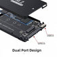 SYSTEM-S NGFF B+M Key M.2 SSD Card to 2.5 inch SATA Micro USB 3.0 Combo HDD
