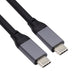 SYSTEM-S USB 3.1 Gen 2 Kabel 500 cm Typ C Stecker zu Stecker Adapter in Schwarz