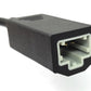SYSTEM-S OBD cable 30 cm OBD 2 socket for Honda 3pin in black for car diagnostics