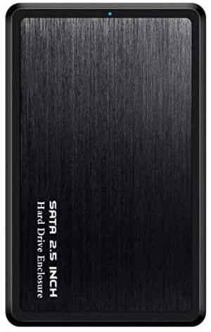 System-S USB 3.0 Micro B hard drive enclosure 2.5 inch SATA 1 2 3 HDD in black