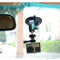 SYSTEM-S KFZ Auto Saugnapf Halterung mit 1/4 Kameraschraube 360° rotierbar für GoPro Auto Kamera