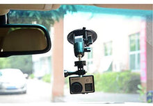 Lade das Bild in den Galerie-Viewer, KFZ Auto Saugnapf Halterung mit 1/4 Kameraschraube 360° rotierbar für GoPro Auto Kamera

