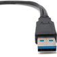 System-S USB Typ A 3.0 Kabel Stecker zu 1 X USB Typ A 3.0 und 1X USB A Typ 2.0 Buchse