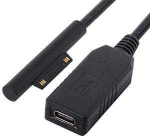 Cable de carga System-S USB 3.1 tipo C para Microsoft Surface Pro 3 4 5 6 Book 12V-15V 150cm