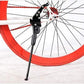 SYSTEM-S Fahrradständer Universal Seitenständer 4cm Lochabstand Arm Fahrrad Ständer, schwarz, Uni