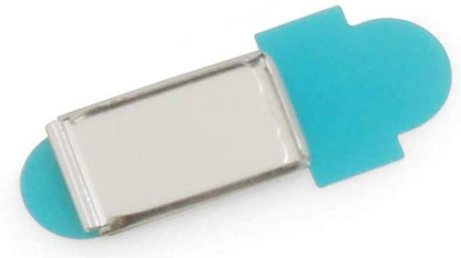 Cubierta para cámara web System-S autoadhesiva color: plata