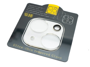 Cache d'objectif de protection d'appareil photo SYSTEM-S en verre transparent pour iPhone 13