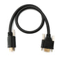 Cable SYSTEM-S HDMI 2.0 de 50 cm tipo A adaptador macho a macho de rosca en negro