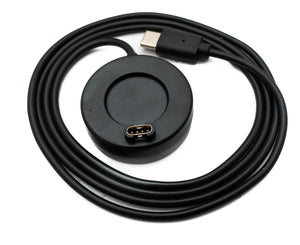 SYSTEM-S USB 3.1 Kabel 100 cm Ladestation für Garmin Fenix 7 Smartwatch in Schwarz