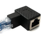 Adaptateur LAN SYSTEM-S Câble adaptateur Ethernet RJ45 mâle vers femelle en noir