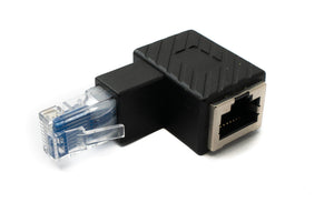 Adaptateur LAN SYSTEM-S Câble adaptateur Ethernet RJ45 mâle vers femelle en noir