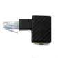 Adaptateur LAN SYSTEM-S Câble adaptateur Ethernet RJ45 mâle vers femelle en noir