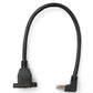 SYSTEM-S LAN cable 30 cm 8P8C plug to socket angle screw in black