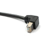 SYSTEM-S LAN cable 30 cm 8P8C plug to socket angle screw in black