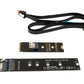 SYSTEM-S SFF-8654 NGFF M-key 40 cm NVME cable male to female for mainboard SSD