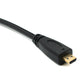 Câble HDMI 30 cm adaptateur micro fiche vers mini fiche en noir