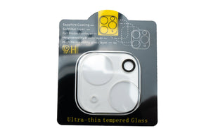 Cache d'objectif de protection d'appareil photo SYSTEM-S en verre transparent pour iPhone 13 Mini