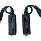 SYSTEM-S 2x Twisted Pair Kabel 10 cm Push Terminal zu BNC Stecker für HD Kameras Schwarz