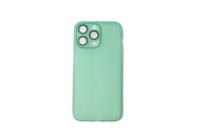 Funda protectora a prueba de golpes y arañazos en color verde mate para iPhone 14 Pro Max