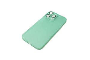 SYSTEM-S protective case shockproof scratch-resistant in green matt case for iPhone 14 Pro Max