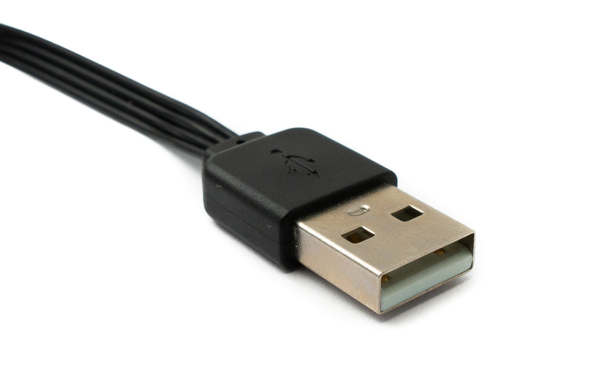 System-S USB-C Auf USB-A Adapterkabel 28 Cm – Rechter Winkel, Für Datenübertragung & Aufladen