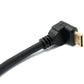 Câble SYSTEM-S HDMI 1.4, adaptateur d'angle mini-fiche de 17 cm vers prise standard en noir