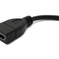 Câble SYSTEM-S HDMI 1.4, adaptateur d'angle mini-fiche de 17 cm vers prise standard en noir