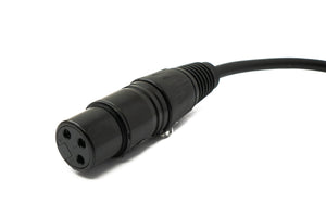 Câble LAN SYSTEM-S 30 cm prise RJ45 vers prise XLR 3 broches adaptateur à vis en noir