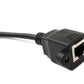 SYSTEM-S LAN Kabel 30 cm RJ45 Buchse zu XLR 3 Pin Buchse Schraube in Schwarz