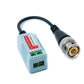 SYSTEM-S 2x UTP Kabel 10 cm Screw Lock zu BNC Stecker für HD Kameras Adapter in Schwarz