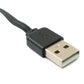 Câble SYSTEM-S USB 2.0 13 cm Adaptateur Micro B mâle vers Type A mâle court plat noir