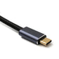 Cable SYSTEM-S USB4 200 cm Tipo C macho a macho 20 Gbit/s USB 4.0 trenzado negro