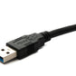Cable USB 3.0 SYSTEM-S 3 m Tipo A Macho a 3.0 Micro Macho Adaptador Ángulo Tornillo