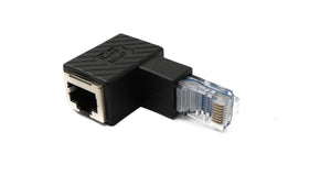 Adaptateur LAN SYSTEM-S Câble adaptateur Ethernet RJ45 mâle vers femelle en noir