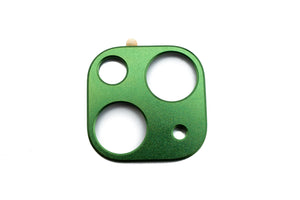 SYSTEM-S Protection d'objectif d'appareil photo en aluminium pour iPhone 13 et Mini en vert