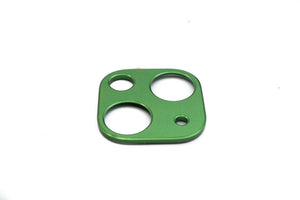 Lente de protección de cámara SYSTEM-S Cubierta de lente de aluminio para iPhone 13 y Mini en verde