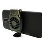 SYSTEM-S USB Kühlung Ventilator für 4,0" bis 6,7" Smartphone Tablet in Schwarz