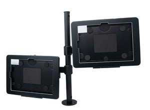 Support de table double SYSTEM-S 360° verrouillable pour iPad 10 Pro 11 Air 4 5