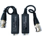 SYSTEM-S 2x Twisted Pair Kabel 10 cm Push Terminal zu BNC Stecker für HD Kameras Schwarz