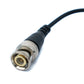SYSTEM-S 2x Twisted Pair Kabel 10 cm Push Terminal zu BNC Stecker für HD Kameras Schwarz
